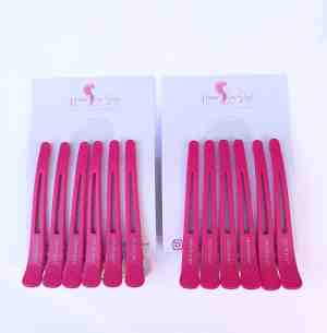 Foto: Haar in stijl haarclips roze set van 12 stuks haarklem haarschuifje kapperstools haaraccessoires vrouwen dames mannen kapper clips