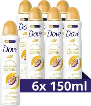 Foto: Dove advanced care go fresh passion fruit lemongrass anti transpirant deodorant spray   6 x 150 ml   voordeelverpakking