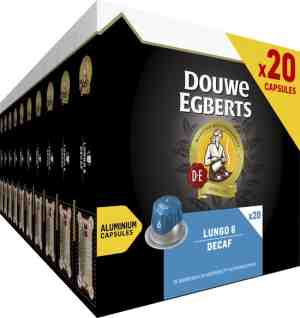 Foto: Douwe egberts lungo decaf koffiecups   intensiteit 612   10 x 20 capsules