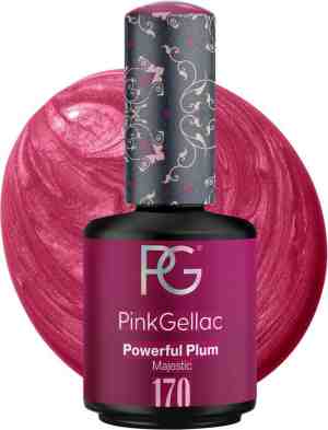 Foto: Pink gellac 170 powerful plum gellak paarse gel nagellak gelnagellak gelnagels producten nails gelnagel