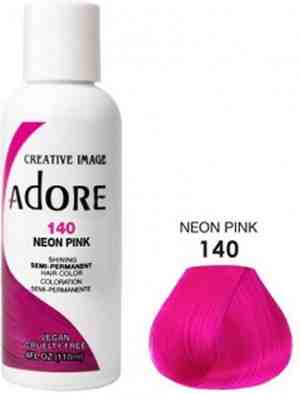 Foto: Adore shining semi permanent hair color 140 neon pink haaverf