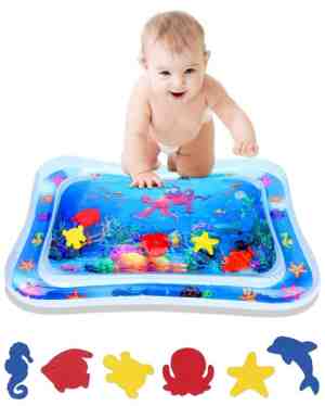 Foto: Nuvance   waterspeelmat   opblaasbaar   watermat baby   speelmat   waterspeelgoed   tummy time   babyshower cadeau kraamcadeau speelkleed baby