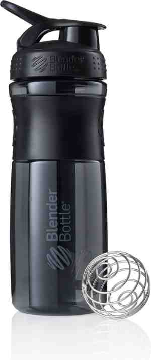 Foto: Blenderbottle sportmixer big zwartzwart met oog   eiwitshaker bidon shakebeker   820 ml