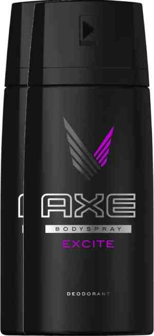 Foto: Axe excite   deodorant   2 x 150 ml   voordeelverpakking