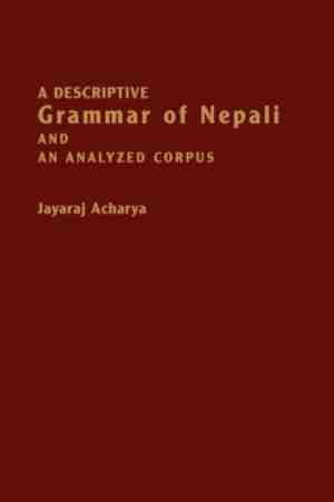Foto: A descriptive grammar of nepali and an analyzed corpus