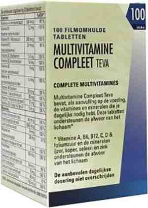 Foto: Multivitamine compleet teva tabletten