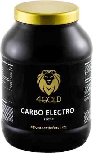 Foto: 4gold carbo elektro isotone drink poeder sporthydratatiedrank bevordert sportprestaties sport supplement exotisch 1kg
