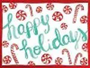 Foto: Peppermints happy holidays notecards