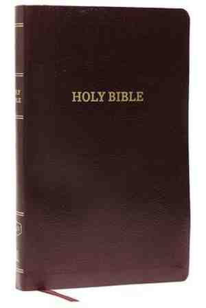 Foto: Kjv thinline reference bible bonded leather burgundy thumb indexed red letter comfort print