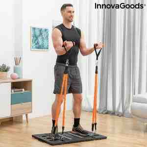 Foto: Innovagoods fitness sport training uitgebreid draagbaar trainingssysteem met oefeningengids gympak max