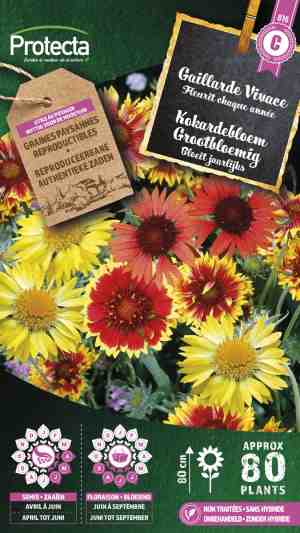 Foto: Protecta bloemen zaden kokardebloem grootbloemig