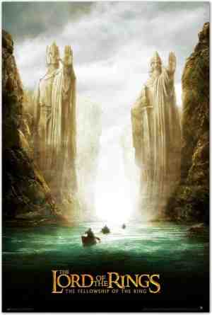 Foto: Lord of the rings poster   tolkien   ring   argonauten   middle earth   61 x 91 5 cm