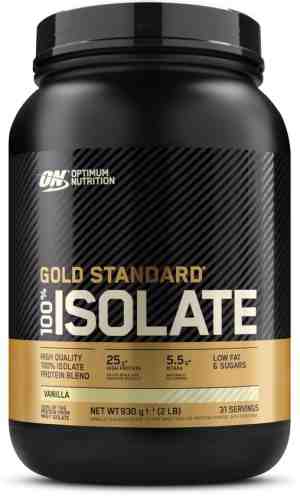 Foto: Optimum nutrition gold standard 100 isolate   whey protein isolaat   vanilla eiwitshake   930 gram 31 shakes