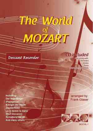 Foto: The world of mozart voor sopraanblokfluit meespeel cd die ook gedownload kan worden   bladmuziek play along blokfluit audio  klassiek barok bach hndel mozart 
