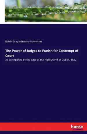 Foto: The power of judges to punish for contempt of court