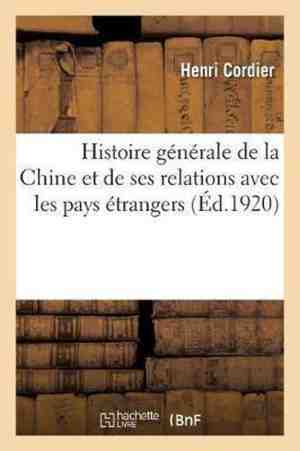 Foto: Histoire gnrale de la chine et de ses relations avec les pays trangers tome 3