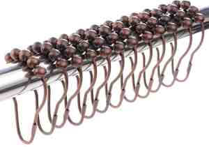 Foto: Douchegordijn ringen clips groot losse douchegordijnringen wieltjes rvs 12 stuks metaal shower curtains rings