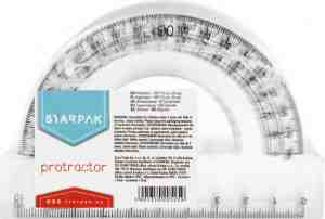 Foto: Gradenboog liniaal gradenbogen 180 graden 10 cm lang gradenmeter 180 graden hoekmeter liniaal wiskunde