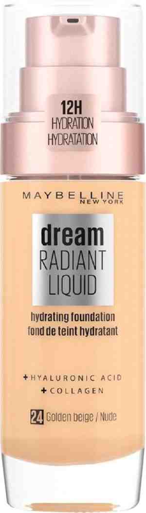 Foto: Maybelline new york   dream radiant liquid   024 golden beige   foundation geschikt voor de droge huid met hyaluronzuur   30 ml