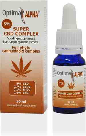 Foto: Alpha cbd olie complex 5 100 zuivere cbd olie 10ml cannabidiol