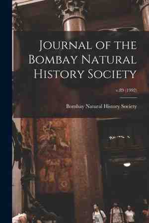Foto: Journal of the bombay natural history society v 89 1992 