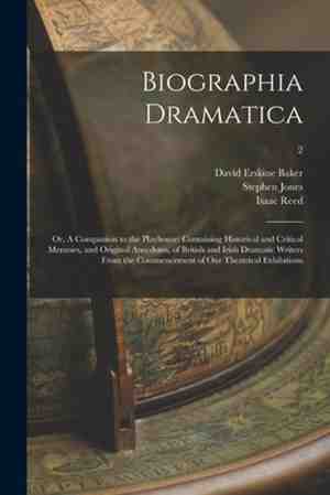 Foto: Biographia dramatica or a companion to the playhouse