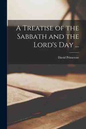 Foto: A treatise of the sabbath and the lords day    