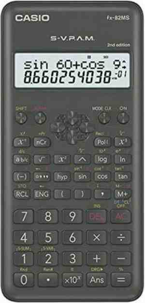 Foto: Casio fx 82ms 2   wetenschappelijke rekenmachine