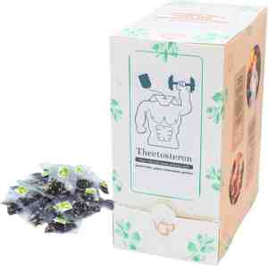 Foto: Het theezaakje theetosteron vrolijk eenkops zakjes biologisch zwarte thee duurzaam verpakt cadeau
