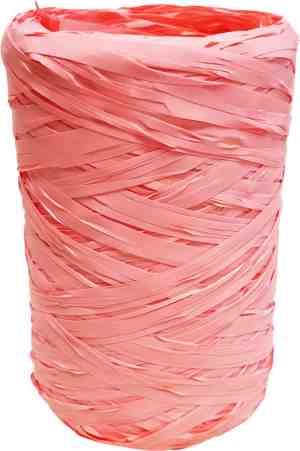 Foto: Raffia sierlint babyroze 5mm x 100 meter