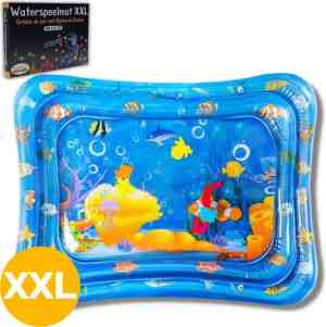 Foto: Mamboe waterspeelmat xxl 100 x 80 cm watermat baby dylan de duiker speelmat speelkleed baby opblaasbaar tummy time kraamcadeau