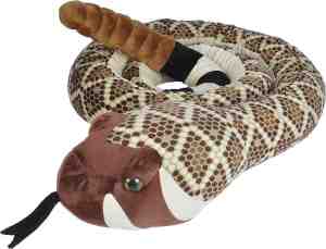 Foto: Mega pluche texaanse ratelslang slang knuffel 280 cm grote slangen knuffels knuffel dieren