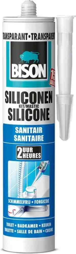 Foto: Bison siliconenkit sanitair koker   transparant   310 ml