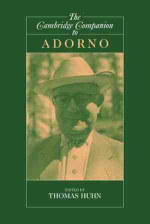 Foto: Cambridge companion to adorno