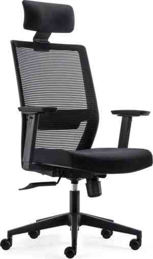 Foto: Bens 851h eco 2   complete bureaustoel incl  hoofdsteun   verstelbare lendensteun   greenguard gold   ergonomisch gevormd   zwart