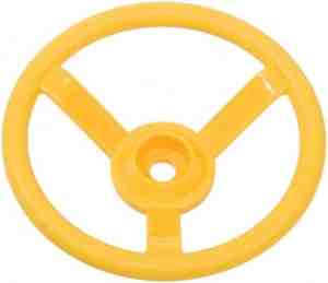 Foto: Kbt speelgoed stuurwiel in geel van kunststof   accessoire voor speelhuis of speeltoestel