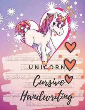 Foto: Unicorn cursive handwriting workbook