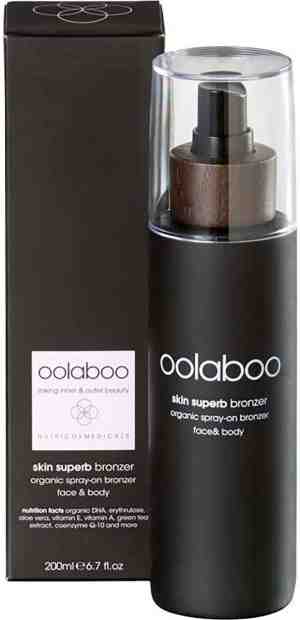 Foto: Oolaboo skin superb bronzer organic spray on bronzer face body 200 ml