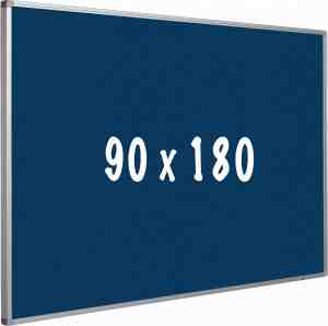Foto: Prikbord kurk pro aluminium frame eenvoudige montage punaises blauw prikborden 90x180cm