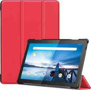 Foto: Lenovo tab m10 hoes   tri fold book case tb x605 tb x505   rood