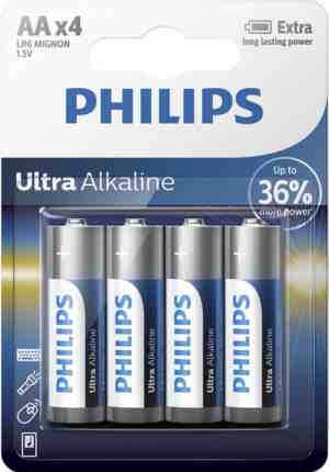 Foto: Philips aa ultra alkaline batterijen