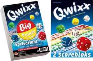 Foto: Spellenbundel 2 stuks dobbelspel qwixx big points extra scoreblocks