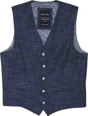 Foto: Carter davis lange mouw vest 2649 8423 blauw maat 58 