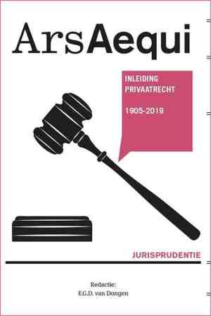 Foto: Ars aequi jurisprudentie   jurisprudentie inleiding privaatrecht 1905 2019