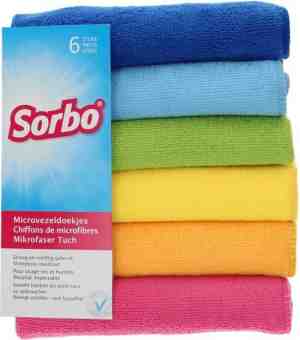 Foto: Sorbo microvezeldoek   6 stuks   assorti