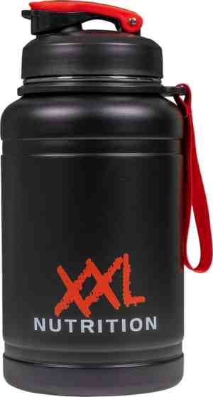 Foto: Xxl nutrition   thermo waterjug   thermosfles thermosbeker isoleerfles drinkfles met drinktuit   22 liter   zwart rood