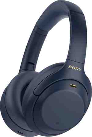 Foto: Sony wh 1000xm4   draadloze over ear koptelefoon met noise cancelling   blauw