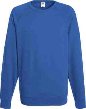 Foto: Fruit of the loom sweater raglan sweat ronde hals royal maat l