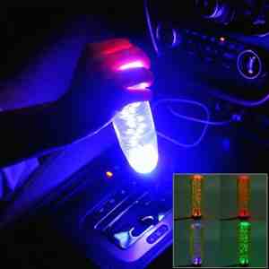 Foto: Crystal kleurrijke licht auto ademhaling racing dash led magische lamp versnellingspookknop met base grootte 15 0 4 5 3 1 cm geel
