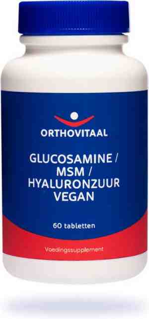 Foto: Orthovitaal   glucosaminemsmhyaluronzuur   60 tabletten   glucosamine   vegan   voedingssupplement